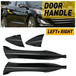 外装 2011-2016 ヒュンダイ エラントラ 下塗り後部左右サイドドアハンドル Exterior For 2011-2016 Hyundai Elantra Primed Rear Left Right Side Door Handle 【並行輸入品】
