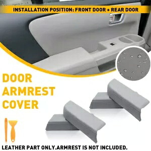 4 個レザーアームレストカバー 2009-2015 ホンダパイロットフロントリアドアパネルグレー 4pcs Leather Armrest Cover For 2009-2015 Honda Pilot Front Rear Door Panels Gray 【並行輸入品】 35,035円