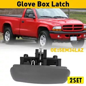 2 セット 5EM34LAZ グローブボックス ラッチ ハンドル グレー ダッジ デュランゴ ダコタ 1997-2000 ラム用 2SET 5EM34LAZ Glove Box Latch Handle Gray For Dodge Durango Dakota 1997-2000 Ram 【並行輸入品】