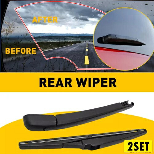 2 セットリアワイパーアーム & ブレード 98811-2K001 起亜魂 EV 988112K001 99H09-AK2K011KR 2Set Rear Wiper Arm&Blade 98811-2K001 For KIA SOUL EV 988112K001 99H09-AK2K011KR 【並行輸入品】