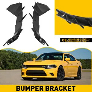 ダッジチャージャーバンパーブラケット 2015-2021 ペア助手席 & 運転席側フロント For Dodge Charger Bumper Bracket 2015-2021 Pair Passenger & Driver Side Front 【並行輸入品】