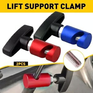 2X 車のエンジンフードリフトロッドサポートクランプショックプロップストラットストッパーリテーナーツール 2X Car Engine Hood Lift Rod Support Clamp Shock Prop Strut Stopper Retainer Tool 【並行輸入品】