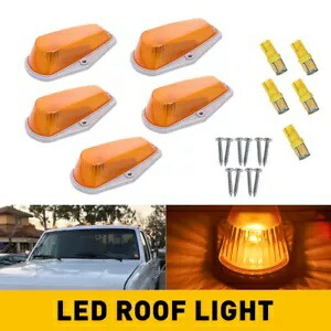 5 個フォード F350 F150 F250 ルーフトップ 1973-1997 キャブライトマーカーアンバーライト 5Pcs FORD F350 F150 For F250 Roof Top 1973-1997 Cab Lights Marker Amber Lights 【並行輸入品】