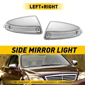2008-2012 メルセデスベンツ C300 C63 AMG セダン LED ミラーターンシグナルライト用 For 2008-2012 Mercedes Benz C300 C63 AMG Sedan LED Mirror Turn Signal Lights 【並行輸入品】