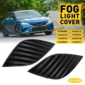 フロントバンパーフォグランプランプカバー LH RH 2018 2019 2020 トヨタカムリ SE XSE Front Bumper Fog Lights Lamps Cover LH RH For 2018 2019 2020 Toyota Camry SE XSE 【並行輸入品】