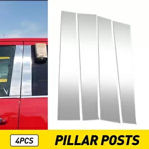 クロームピラーポストウィンドウトリムカバー 2009-18 ダッジラム 1500 2500 3500 4500用 Chrome Pillar Posts Window Trim Cover For 2009-18 Dodge Ram 1500 2500 3500 4500 【並行輸入品】