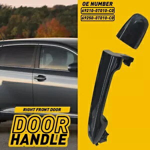 外装ドアハンドル 2011-2016 トヨタ シエナ ブラック 助手席 RH 側 Exterior Door Handle For 2011-2016 Toyota Sienna Black Front Passenger RH Side 【並行輸入品】