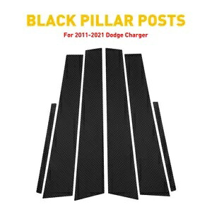 ダッジチャージャー 2011-2021 5D カーボンピラーファイバーポストドアウィンドウトリムに適合 Fit For Dodge Charger 2011-2021 5D Carbon Pillar Fiber Posts Door Window Trim 【並行輸入品】 34,320円