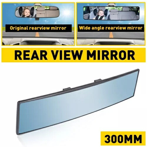 インテリアリアビューミラー 300 ミリメートルアンチグレア車の凸パノラマ広角 Interior Rear View Mirror 300mm Anti-glare Car Convex Panoramic Wide Angle 【並行輸入品】