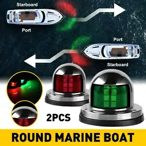 2 個 16LED 弓ナビゲーション 12V ライトマリンボートポンツーンステンレス鋼 2pcs 16LED Bow Navigation 12V Lights For Marine Boat Pontoon Stainless Steel 【並行輸入品】