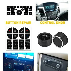 リアラジオボリュームコントロールラジオノブエアコンコントロール気候ボタンステッカーキット Rear Radio Volume Control Radio Knob A/C Control Climate Button Stickers Kit 【並行輸入品】