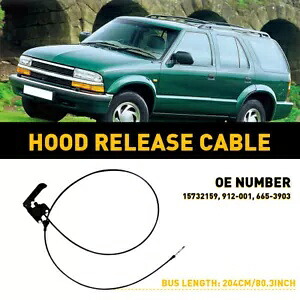 1995-2001 シボレー ブレザー フード ラッチ リリース ケーブル 15732159 912-001 に適合。 Fits For 1995-2001 Chevrolet Blazer Hood Latch Release Cable 15732159 912-001 【並行輸入品】