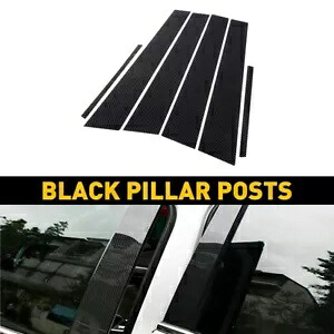 6X ブラックピラーポスト 2011-2021 ダッジチャージャードアトリムカバーカーアクセサリー 6X Black Pillar Post For 2011-2021 Dodge Charger Door Trim Cover Car Accessories 【並行輸入品】