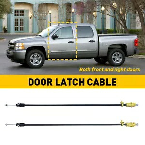 2X フロント右左側ドアラッチケーブル 07-13 シボレー シルバラード 1500 用 2X Front Right Left Side Door Latch Cables For 07-13 Chevrolet Silverado 1500 【並行輸入品】