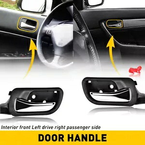 インテリアドアハンドル 2003-2007 ホンダ アコード用 フロントセダン プラスチック 2個セット Interior Door Handle For 2003-2007 Honda Accord Set of 2 Front Sedan Plastic 【並行輸入品】