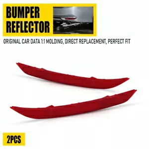 リアバンパーリフレクターセット 2016-2017 ホンダ アコード 左側 & 右側ペアに適合 Rear Bumper Reflector Set Fits For 2016-2017 Honda Accord Left & Right Side Pair 【並行輸入品】