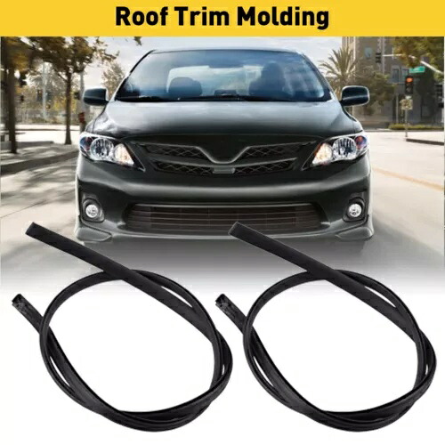 2009-2013 トヨタ カローラ ハッチバック用 LH サイド RH ルーフ ドリップモールディング トリムセット LH Side RH Roof Drip Moulding Trim Set For 2009-2013 Toyota Corolla Hatchback 【並行輸入品】