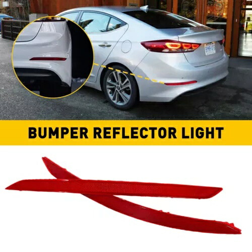 2017-2018 ヒュンダイエラントラバンパーリアリフレクターライト RH LH ランプ AUXITO For 2017-2018 Hyundai Elantra Bumper Rear Reflector Light RH LH Lamps AUXITO 【並行輸入品】