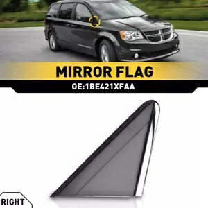 右助手席ミラーサイドフラグモールディング 2008-2016 クライスラータウンカントリー Right Passenger Mirror Side Flag Molding For 2008-2016 Chrysler Town Country 【並行輸入品】