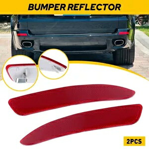 2007-2013 BMW X5 E70 LCI レッドレンズバンパーリアリフレクターライトセットなし For 2007-2013 BMW X5 E70 LCI Red Lens Bumper Rear Reflectors Without Light Set 【並行輸入品】