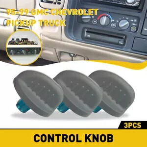 3 個のヒーター A/C コントロールノブ 1995-1998 シルバーラドシボレー 1500 2500 3500 AUXITO 3PCS HEATER A/C CONTROL KNOB FOR 1995-1998 SILVERADO CHEVY 1500 2500 3500 AUXITO 【並行輸入品】