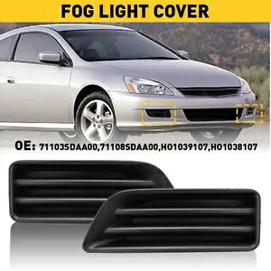 2 個セットホンダ アコード 2006-2007 フォグライトカバー運転席&助手席側 Set of 2 For HONDA ACCORD 2006-2007 Fog Light Covers Driver &Passenger Side 【並行輸入品】