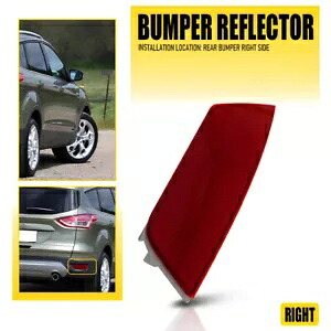 リアバンパーリフレクターレッドセットサイド右 2013-2019 フォードエスケープ SE S チタン Rear Bumper Reflector Red Set Side Right For 2013-2019 Ford Escape SE S Titanium 【並行輸入品】