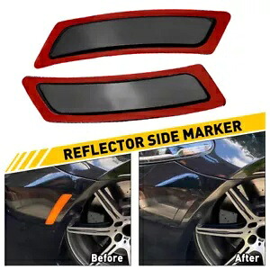 2011-2016 BMW 5 シリーズ F10 スモークフロントバンパーリフレクターサイドマーカーライト A For 2011-2016 BMW 5 Series F10 Smoke Front Bumper Reflectors Side Marker Light A 【並行輸入品】