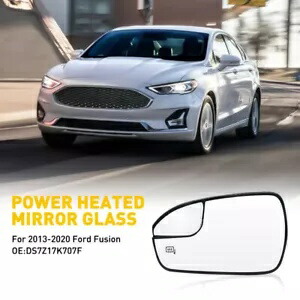 フォードフュージョン 2013-2020 左運転席側ウイングドアミラーガラス加熱ビュー For Ford Fusion 2013-2020 Left Driver Side Wing Door Mirror Glass Heated View 【並行輸入品】