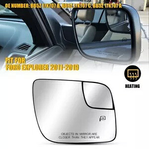 旅客 RH サイド加熱凸スポッターミラーガラスフォードエクスプローラー 2011-2019 Passenger RH Side Heated Convex Spotter Mirror Glass For Ford Explorer 2011-2019 【並行輸入品】