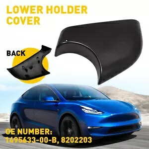 テスラモデル Y-右側助手席ドアウイングミラーカバー下部ホルダー For Tesla Model Y-Right Side Passenger Door Wing Mirror Cover Lower Holder 【並行輸入品】