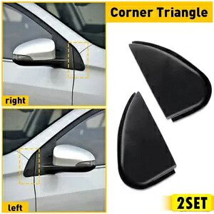 4x 車のサイドミラーコーナー三角形カバートリムトヨタカローラ 2014-2016 に適合 4x Car Side Mirror Corner Triangle Cover Trim Fits For Toyota Corolla 2014-2016 【並行輸入品】