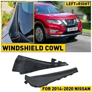 2014-2020 フロントローグ日産フロントガラスワイパーカウルサイド装飾カバートリム新しい For 2014-2020 Front Rogue Nissan Windshield Wiper Cowl Side Decor Cover Trim New 【並行輸入品】