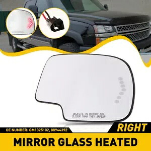 シボレー GMC キャデラック用右ミラー ガラス加熱信号ターンサイドパッセンジャー付き Right Mirror w/ Glass Heated Signal Turn Side Passenger for Chevy GMC Cadillac 【並行輸入品】