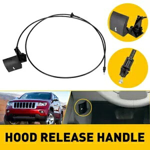 フード ラッチ リリース ケーブル ハンドル付き ジープ 05-10 グランドチェロキー 06-10 55394495 Hood Latch Release Cable w/ Handle for Jeep 05-10 Grand Cherokee 06-10 55394495 【並行輸入品】