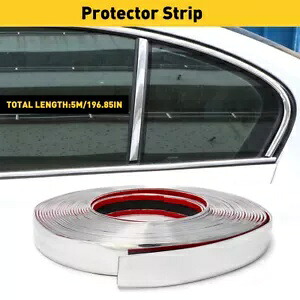 車のクローム成形トリムストリップドアガードプロテクター0.8インチx16フィート車トラック用 Car Chrome Moulding Trim Strip Door Guard Protector 0.8inchx16ft for Cars Trucks 【並行輸入品】