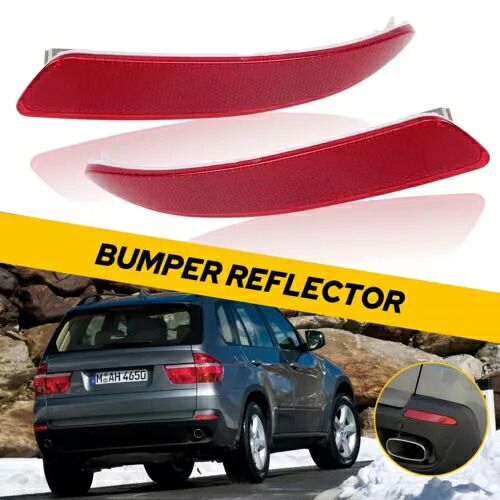 2007-13 BMW X5 車 E70 リアバンパーリフレクターテールランプケース左右サイド For 2007-13 BMW X5 Car E70 Rear Bumper Reflector Tail Lamp Case Left Right Side 【並行輸入品】