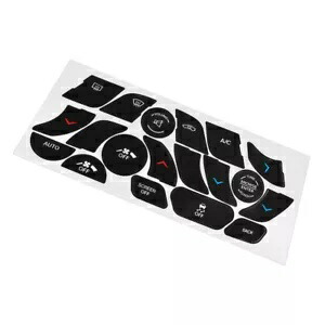1/2 セット クライスラー 200 & 300 用クライスラー コントロール ボタン修理デカール 1/2set Climate Control Button Repair Decals for 2014-2017 Chrysler 200 & 300 【並行輸入品】