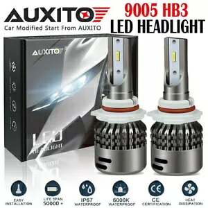 2X 9005 HB3 LED 車ヘッドライトキット ハイ/ロービーム電球 2 サイド 6500K ホワイト AUXITO 2X 9005 HB3 LED Car Headlight Kit Hi/Low Beam Bulbs 2-Sides 6500K White AUXITO 【並行輸入品】