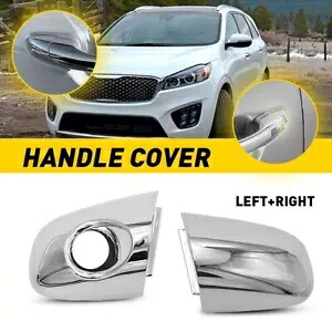 2X フロント LH + RH 外装ドアハンドルカバーベゼルクローム 2016-2020 Kia Sorento 2X Front LH+RH Exterior Door Handle Cover Bezel Chrome For 2016-2020 Kia Sorento 【並行輸入品】