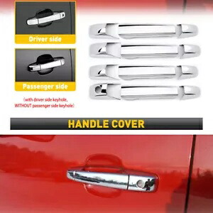 07-13 シボレーシルバラード GMC シエラ 1500 2500 3500 クローム 4 ドアハンドルカバー For 07-13 Chevy Silverado GMC Sierra 1500 2500 3500 CHROME 4 Door Handle Covers 【並行輸入品】
