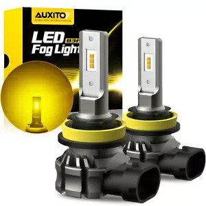 AUXITO H11 H8 LED フォグライト ハイロービーム バルブ DRL ゴールデンイエロー 20000LM ファンレス AUXITO H11 H8 LED Foglight High Low Beam Bulb DRL Golden Yellow 20000LM Fanless 【並行輸入品】