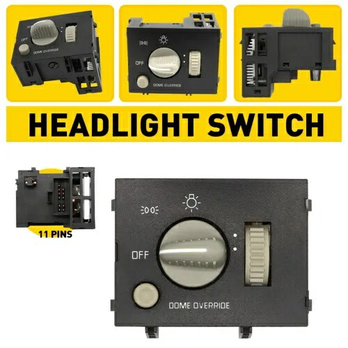 シボレー キャデラック GMC 用ダッシュマウント ヘッドライト ヘッドランプ パーキング ライト スイッチ Dash Mounted Headlight Headlamp Parking Light Switch for Chevrolet Cadillac GMC 【並行輸入品】