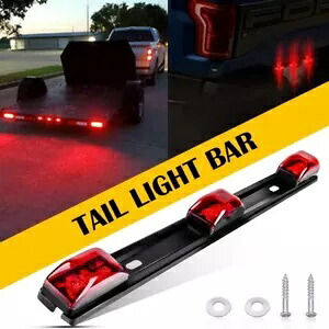 ステンレス LED レッド ID ライトバー トラック ボート トレーラー マーカー クリアランス ライト 14 インチ US Stainless LED Red ID Light Bar Truck Boat Trailer Marker Clearance Lights 14\