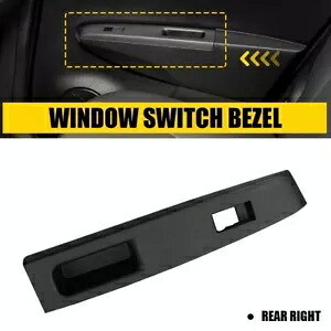 リア右マスターパワーウィンドウドアスイッチベゼルトリム 2012-2014 トヨタ ヤリス用 REAR RIGHT MASTER POWER WINDOW DOOR SWITCH BEZEL TRIM For 2012-2014 TOYOTA YARIS 【並行輸入品】