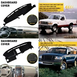 1992-1996/2004-2008 フォード F150 F250 F350 ダッシュマットダッシュマットカバー黒品質 For 1992-1996/2004-2008 Ford F150 F250 F350 Dash Mat Dashmat Cover Black Quality 【並行輸入品】