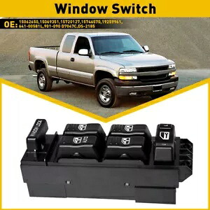 左パワーウィンドウマスターコントロールスイッチ シルバラード シボレー サバーバン タホ 00-02用 Left Power Window Master Control Switch for Silverado Chevy Suburban Tahoe 00-02 【並行輸入品】