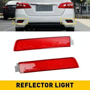 リアリフレクターバンパーライト日産セントラ 2013-2018 テールブレーキストップランプ米国 Rear Reflector Bumper Lights For Nissan Sentra 2013-2018 Tail Brake Stop Lamp US 【並行輸入品】