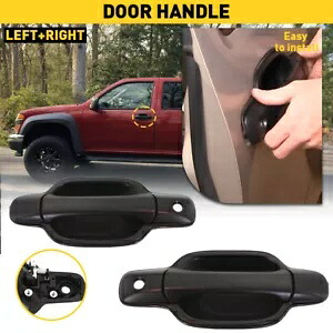 フロント LHRH 外装乗客ドアパネルハンドルブラック 2004-2012 GMC キャニオン Front LHRH Exterior Passenger Door Panel Handle Black For 2004-2012 GMC Canyon 【並行輸入品】