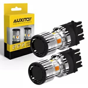 2X 3157 スイッチバック LED ターンシグナル電球ライト DRL 3457A 4157NA ホワイトアンバー 2X 3157 Switchback LED Turn Signal Bulbs Light DRL 3457A 4157NA White Amber 【並行輸入品】